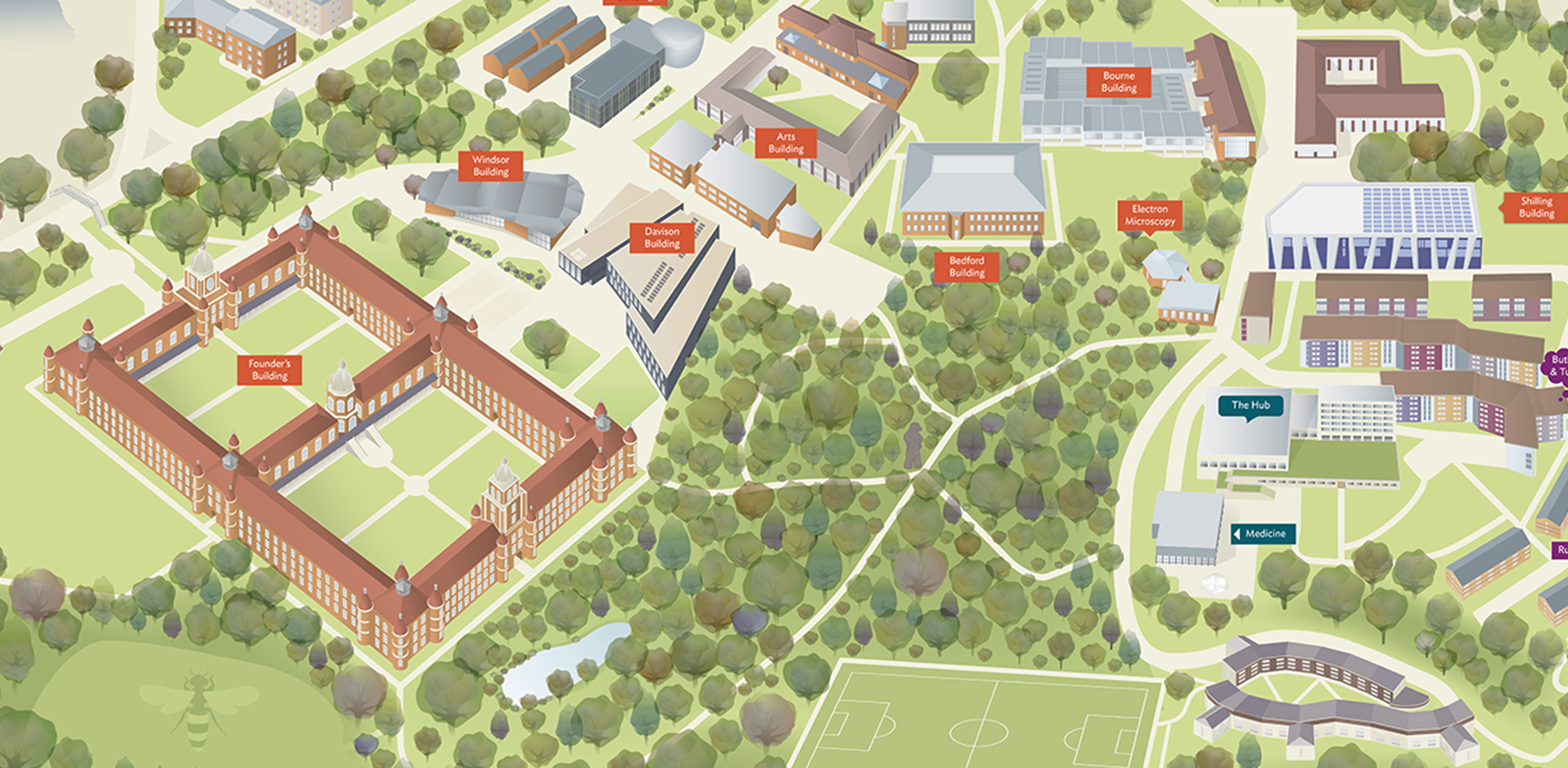 Campus exhibition map