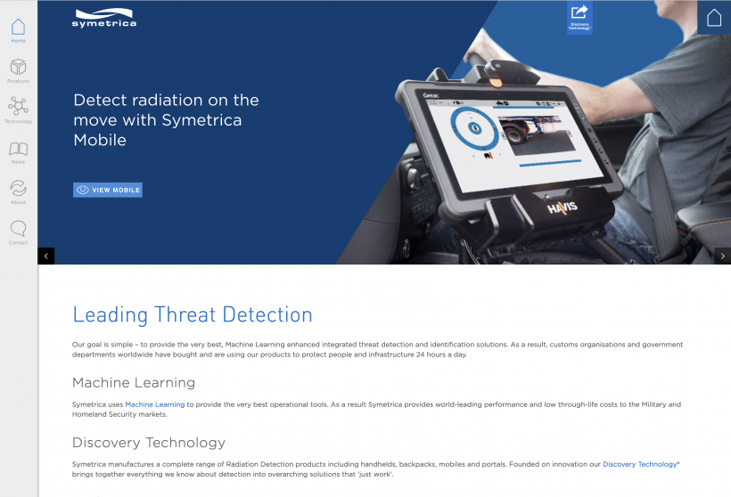 Symetrica Discovery Mobile - radiation detection