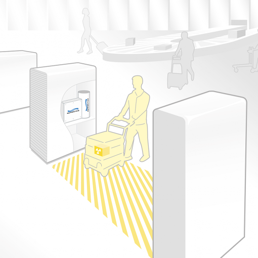 airport secuity portal visual