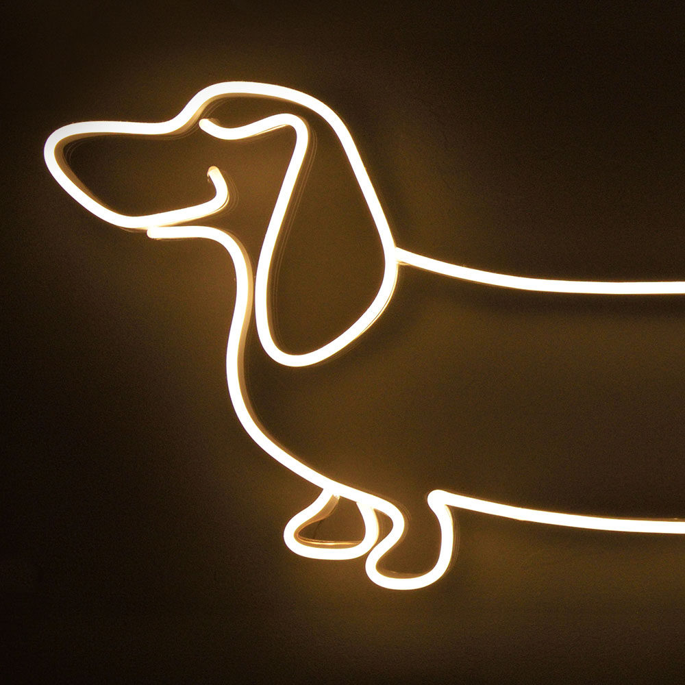 neon sausage square