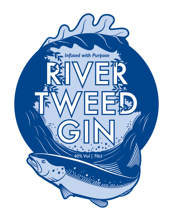 River Tweed gin label